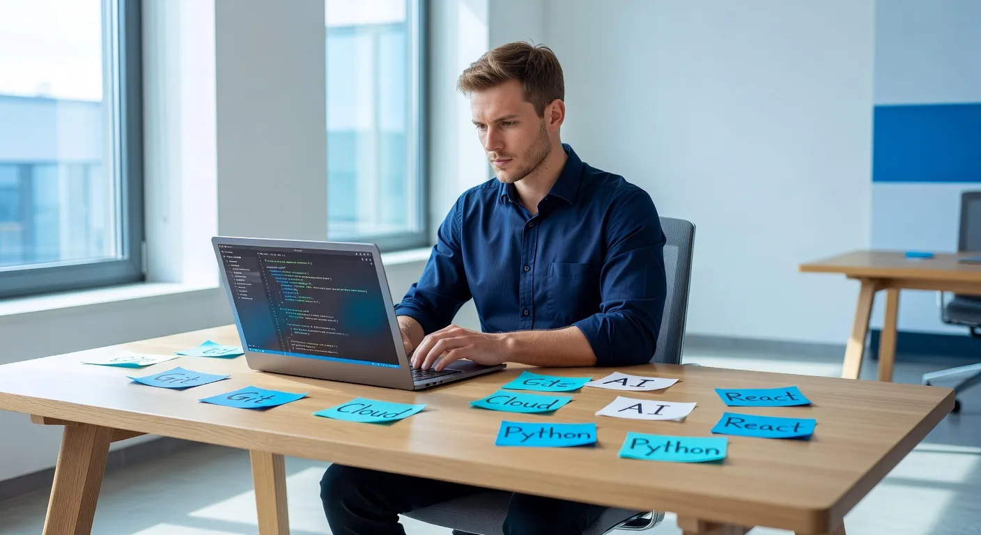 Compétences développeur 2026 : 12 hard skills + 6 soft skills